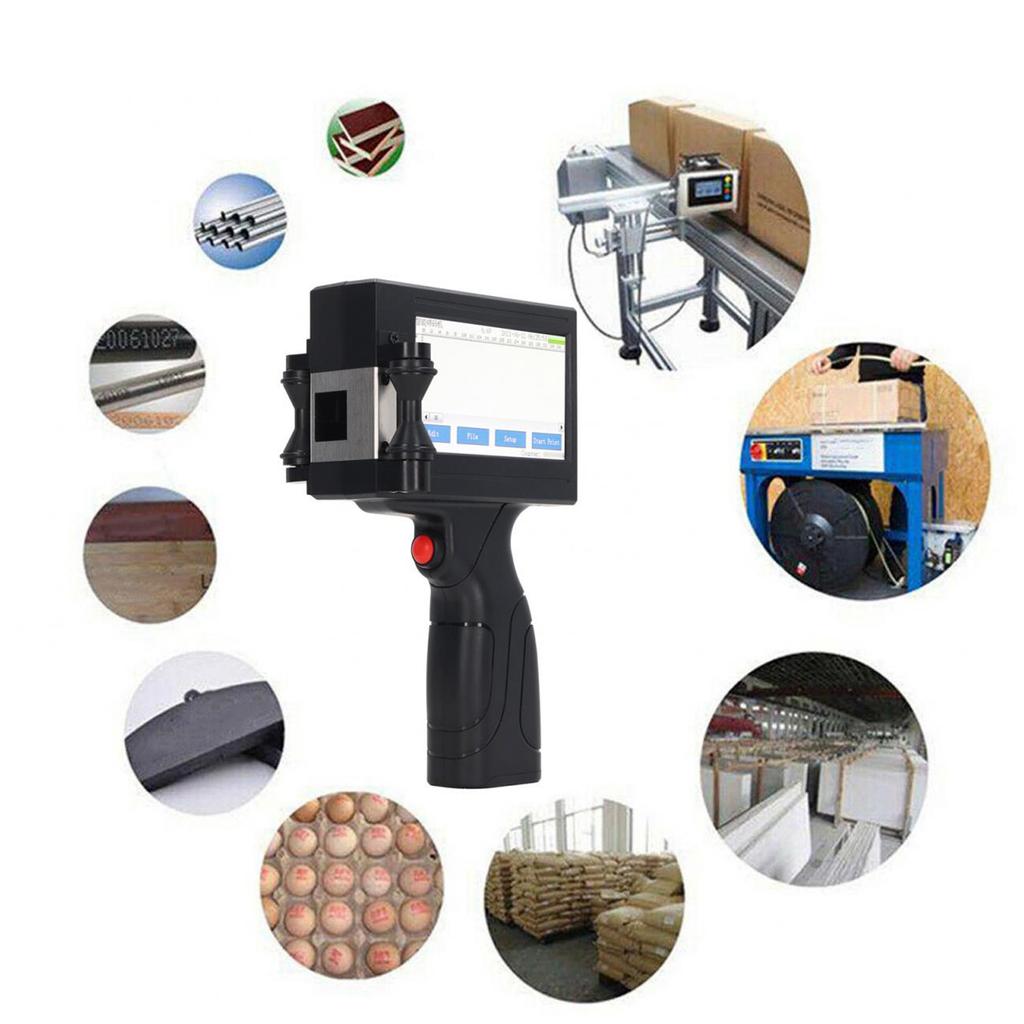sc18 Handheld Inkjet Printer Gun Portable Intelligent Handheld Inkjet Printer with LED Touch Screen 12.7mm