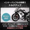 Shymie Inner Silencer/Inner Baffle for Motorcycle Exhaust, Universal Fit, Slip-on, Exhaust Sound Adjustment, 47mm Outer Diameter, Angled, Round, with