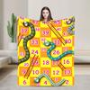 Scacchiera Serpente e Scala Coperte in Flanella Calda Morbida Plaid per Camera da Letto Campeggio Copriletto alla Moda Copri Divano Letto