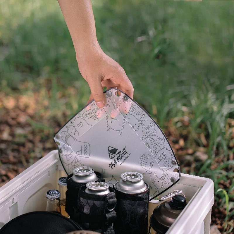 Outdoor Camping Tableware Folding Bowl Plate Cup Filter Chopping Board Portable Picnics Flatware for Outdoor Cooking