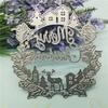 Christmas Deer Merry Christmas Words Metal Dies for DIY Scrapbooking Cutting Templates for Cardmaking, Paper Art Craft Supplies
