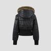 Detachable Sleeve Hooded Puffer Jacket Fall Winter Slim Fit Warm Coat Women
