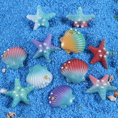 Iridescent Starfish Gradient Resin Patch for DIY Jewelry & Phone Decor