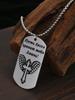 Stainless Steel Keychain and Necklace, Engraved with The Inscription “May Angels Guard You, Amen,” A Gift for Believers.