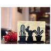 BHBL Napkin Holder: Freestanding Tissue Dispenser/Holder, Table Napkin Holder for Home Kitchen Picnic Party (Cactus)