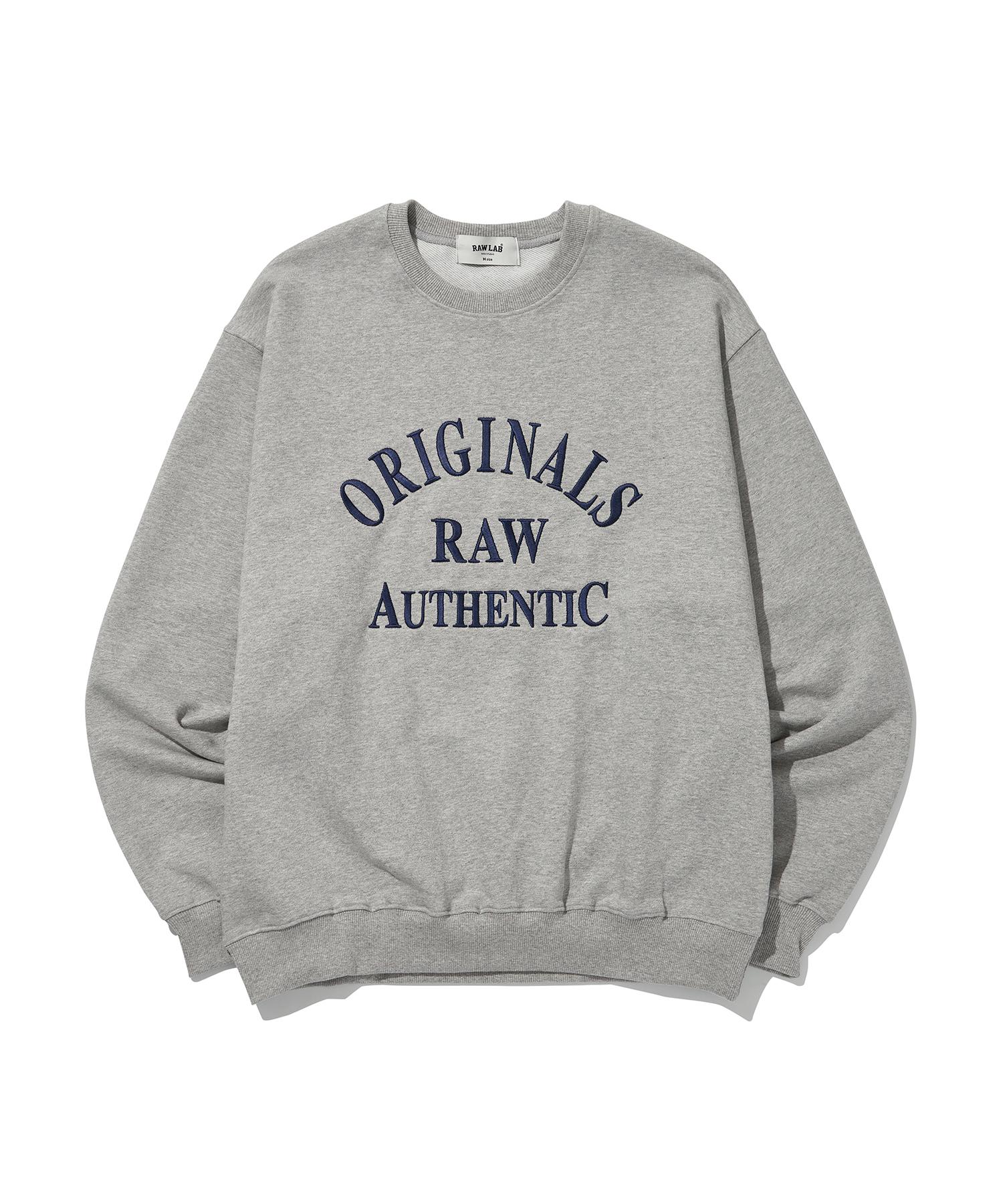 Вышитый свитшот Row Lab Originals (серый) L