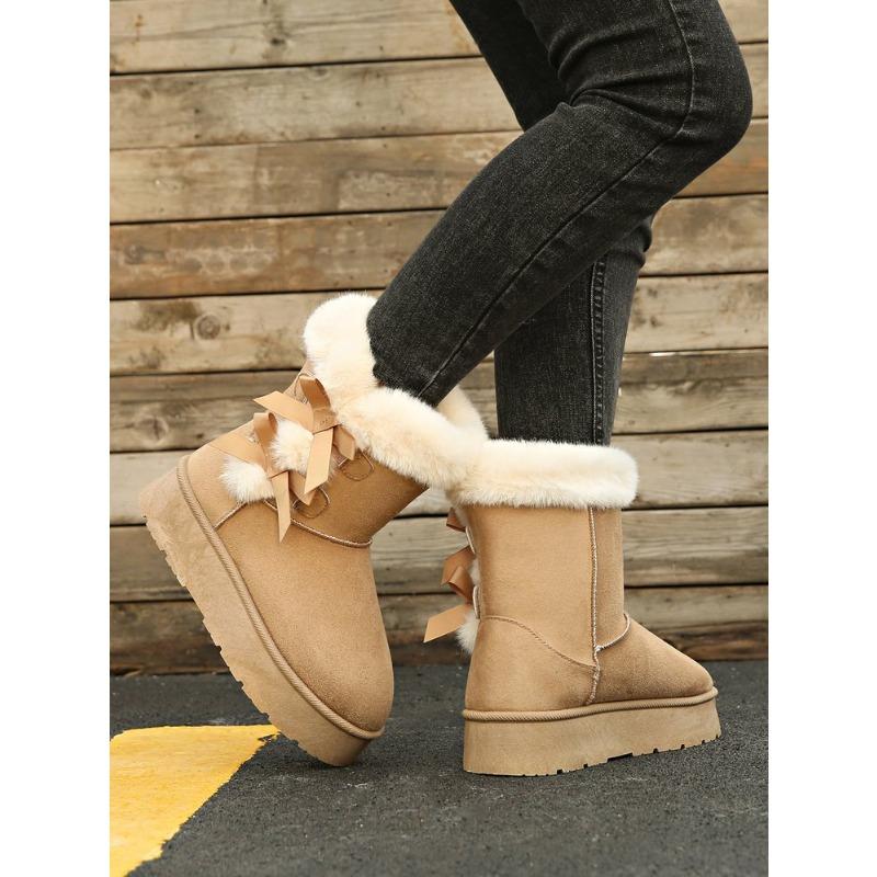 European and American winter new thick-soled velvet thickened snow boots women's cross-border warm towel short boots cotton shoes women