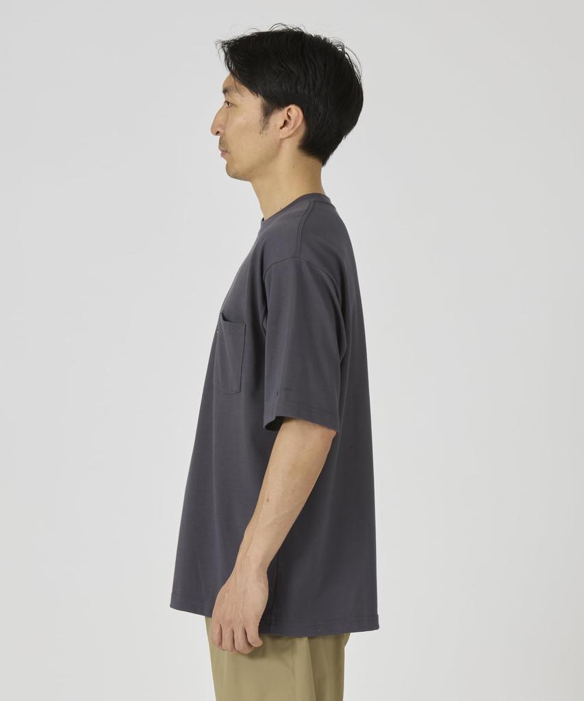 Snow Peak New Standard Pocket Short Size L T-Shirt NSD-TS-25AU001 T-shirt, Sleeve, Men's/Women's, BLACK,