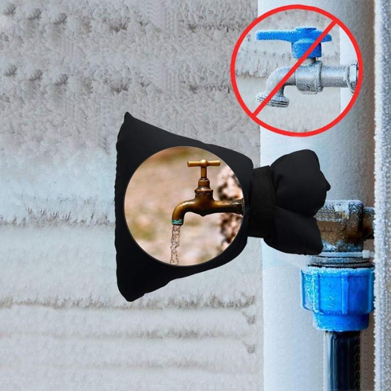 Winter Insulated Faucet Protector Insulation Sleeve Water Pipe Antifreeze Insulation Protective Cover Easy to Install