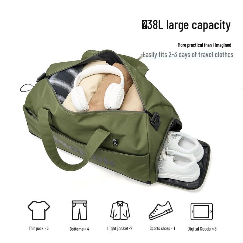Reebok 38L Dry-Wet Gym & Travel Duffle Bag