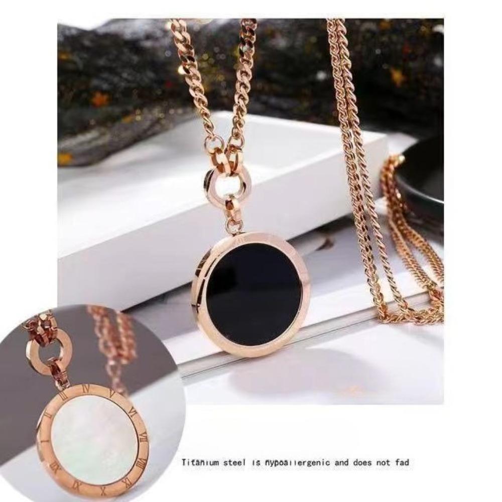 JMXD Euro Chic Long Sweater Chain Women Tarnish Free Layered Pendant Necklace Y2K Minimalist Statement Jewelry Gift for Her