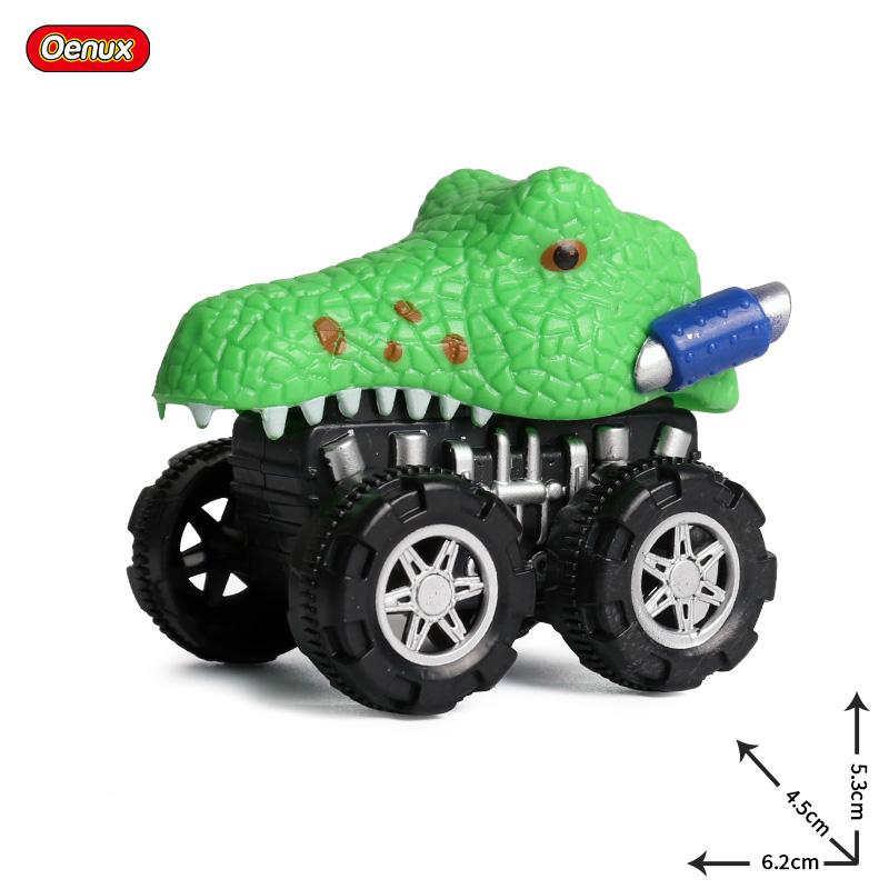 Oenux Mini Tigru Sălbatic Lup Mașină cu Tragere înapoi Model Simulare Animale Lumea Dinozaurilor Rechin T-Rex Vehicul Drăguț Camion Jucărie Copil Cadou