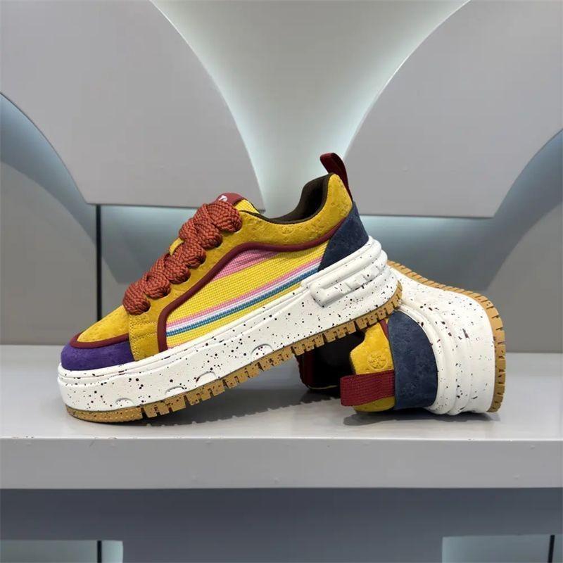 Trendy platform men's shoes autumn new versatile height increase white shoes casual board shoes sports trendy shoes