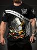 Men's Chef Theme 3D Pattern Printed-Shirt-% Polyester Street Style Short Sleeve Shirt, 110g Breathable Fabric, Washable, All-Season Casual Top Cooking