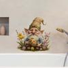 Easter Wall Stickers, Creative Gentleman Bunny Decor, Self-Adhesive Wall Art for Bedroom Living Room Holiday Background Decoration