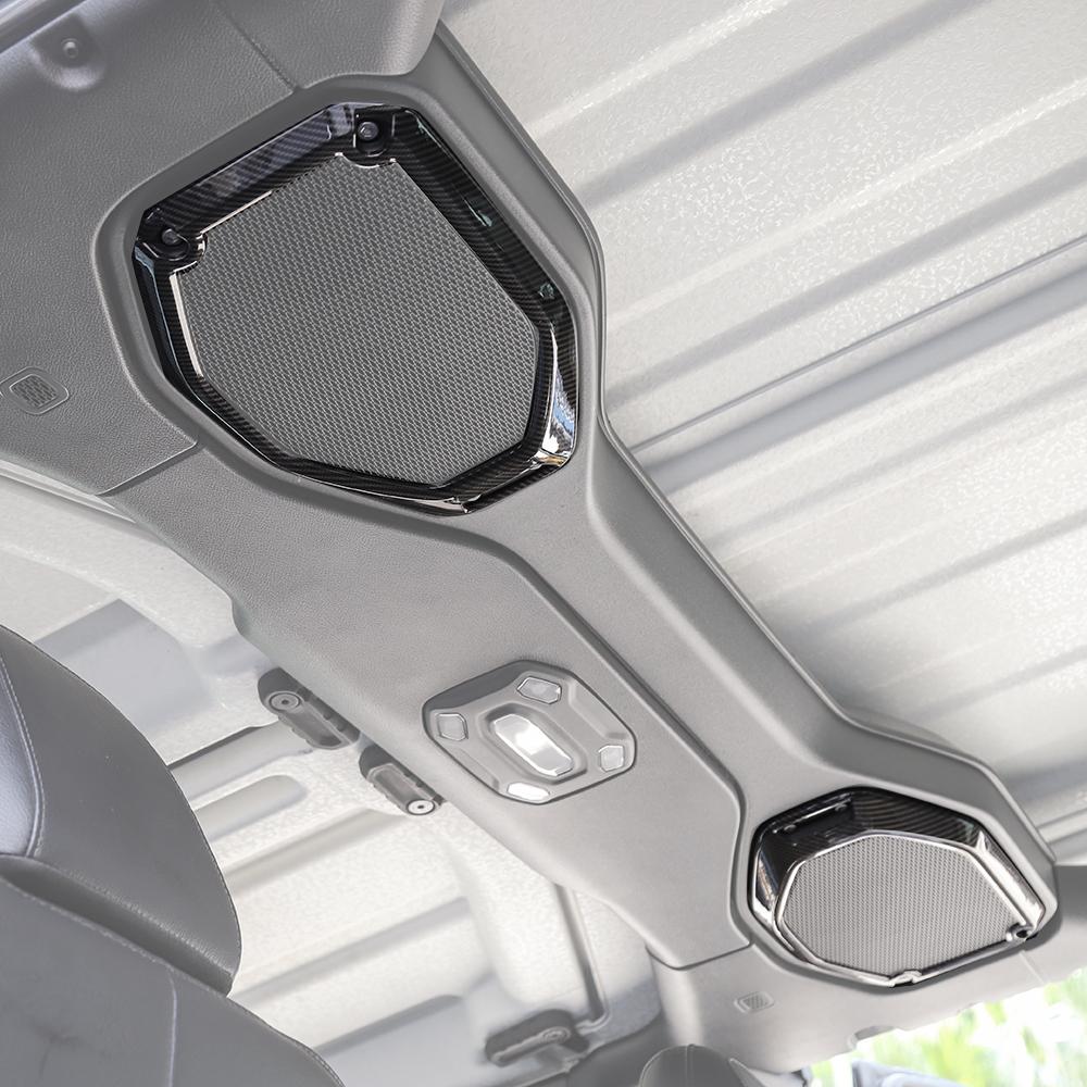  ABS Roof Horn Decorative Ring Decoration Protective Cover Sticker Fit For Jeep Wrangler JL For JT Gladiator 2018-2023 Interior Accessories