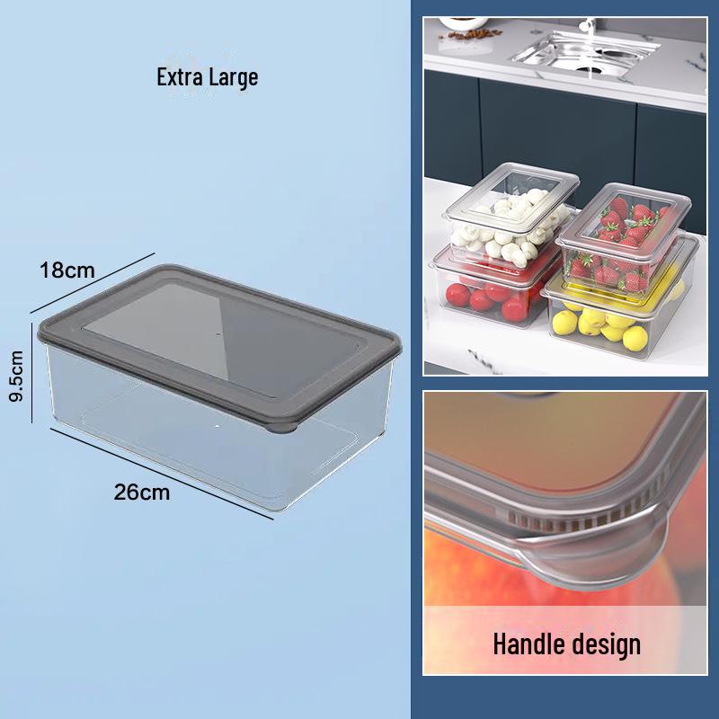 

Пищевой герметичный холодильник для хранения фруктов и овощей с крышкой 3500ml