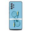 Sport Badminton Cool Phone Case For Samsung S 25,24,23,22,30,21,10,9,Ultra,Plus,Lite,FE,4,5G Black Soft Case