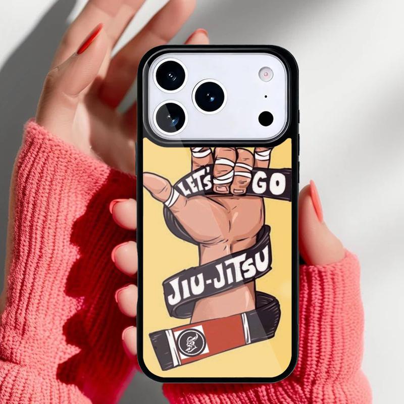 BJJ Brazilian Jiu Jitsu Bumper Phone Case for iPhone 17 16 15 14 13 Pro Max Back Cover for 12 11 Pro Coque