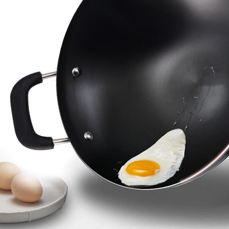 Supor unbeschichteter raffinierter Eisen-Wok mit rundem Boden