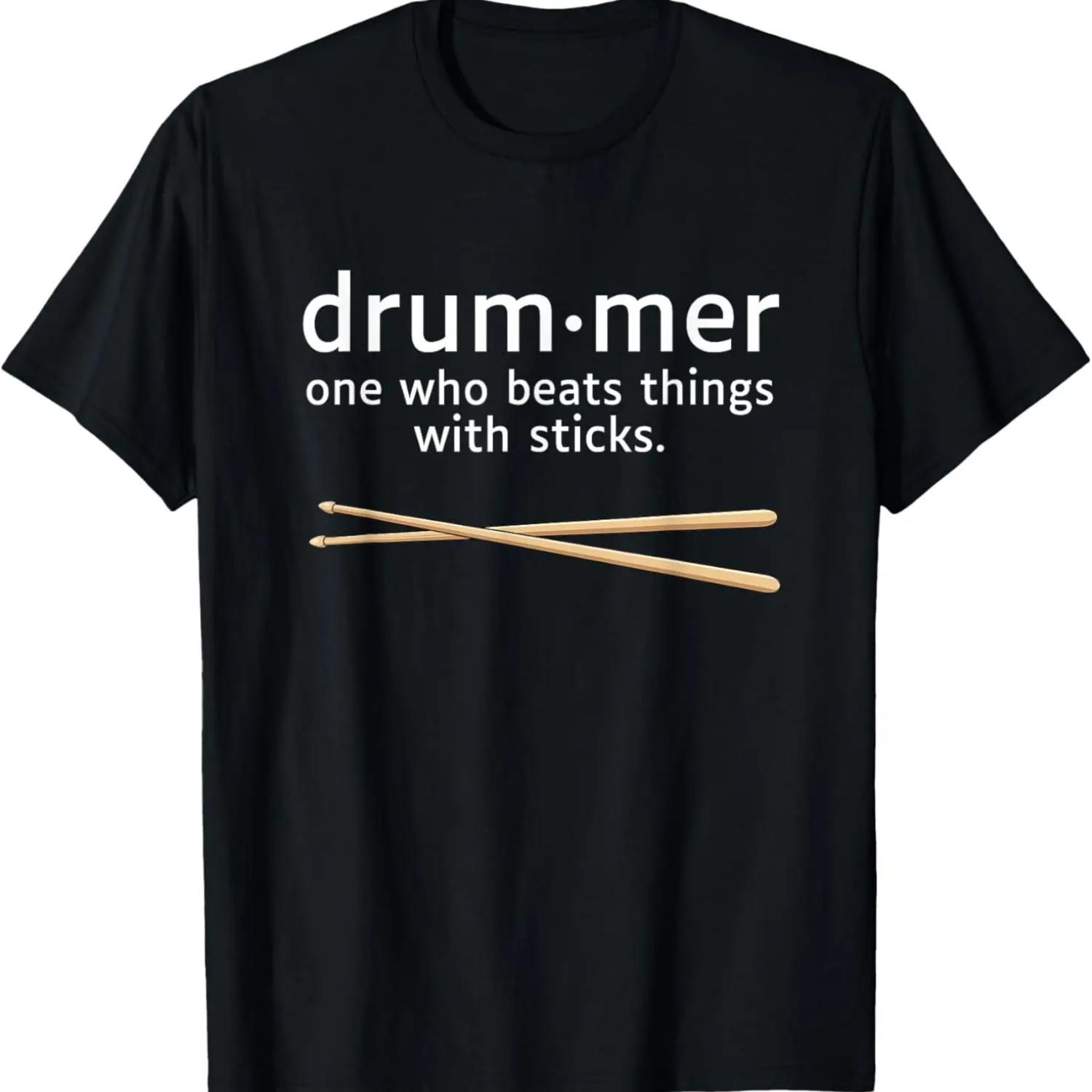 

Funny Drummer Definition Percussion Music Drum Sticks T-Shirt XXXXXL чёрный