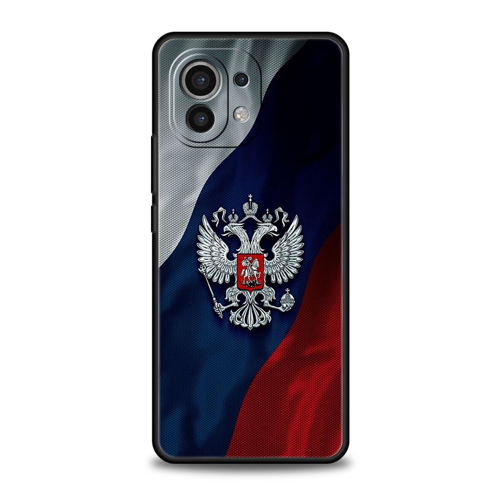 Phone Case For Xiaomi Mi 15 14 14T 13T 12T Pro 12 13 11 Lite 5G 11T X6 X5 Pro Soft TPU Cover National Flag RU FR UK