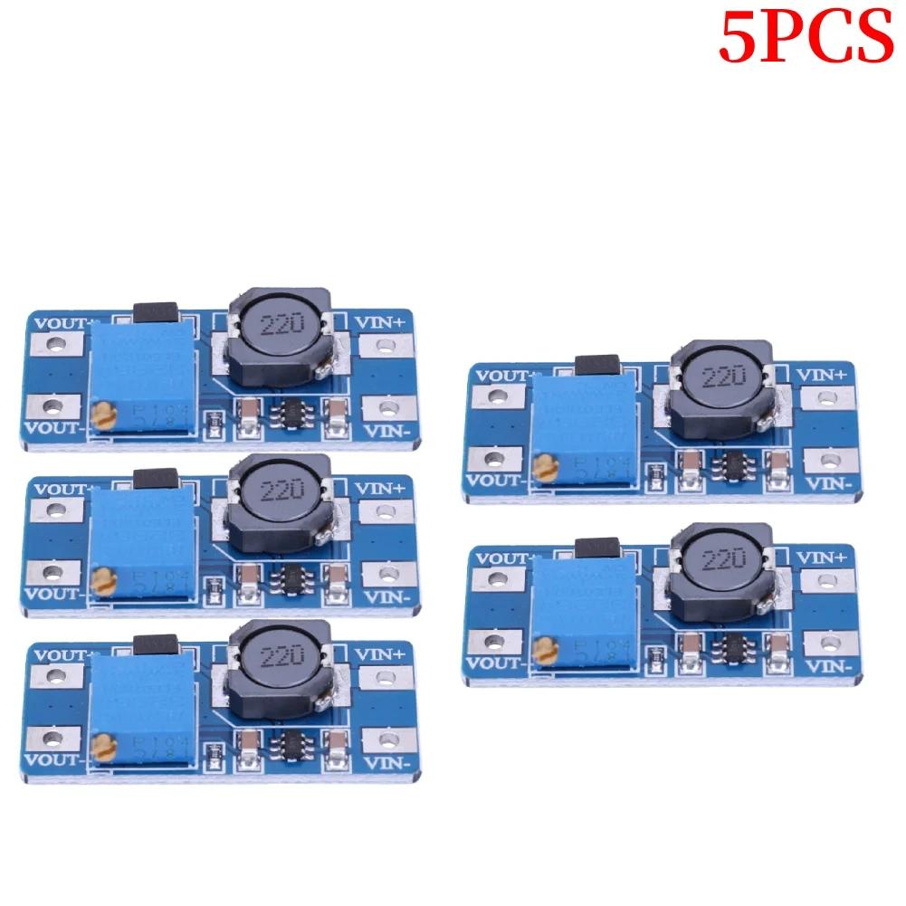 5-100PCS MT3608 DC-DC Step Up Converter Booster Power Supply Module Boost 2V-24V To 5/9/12/28V Step-up Board MAX output 28V 2A