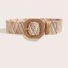 Woven Boho Straw Weave Belt Colorful Ethnic Style Waistband Bohemian Style Belt  Dress Decoration