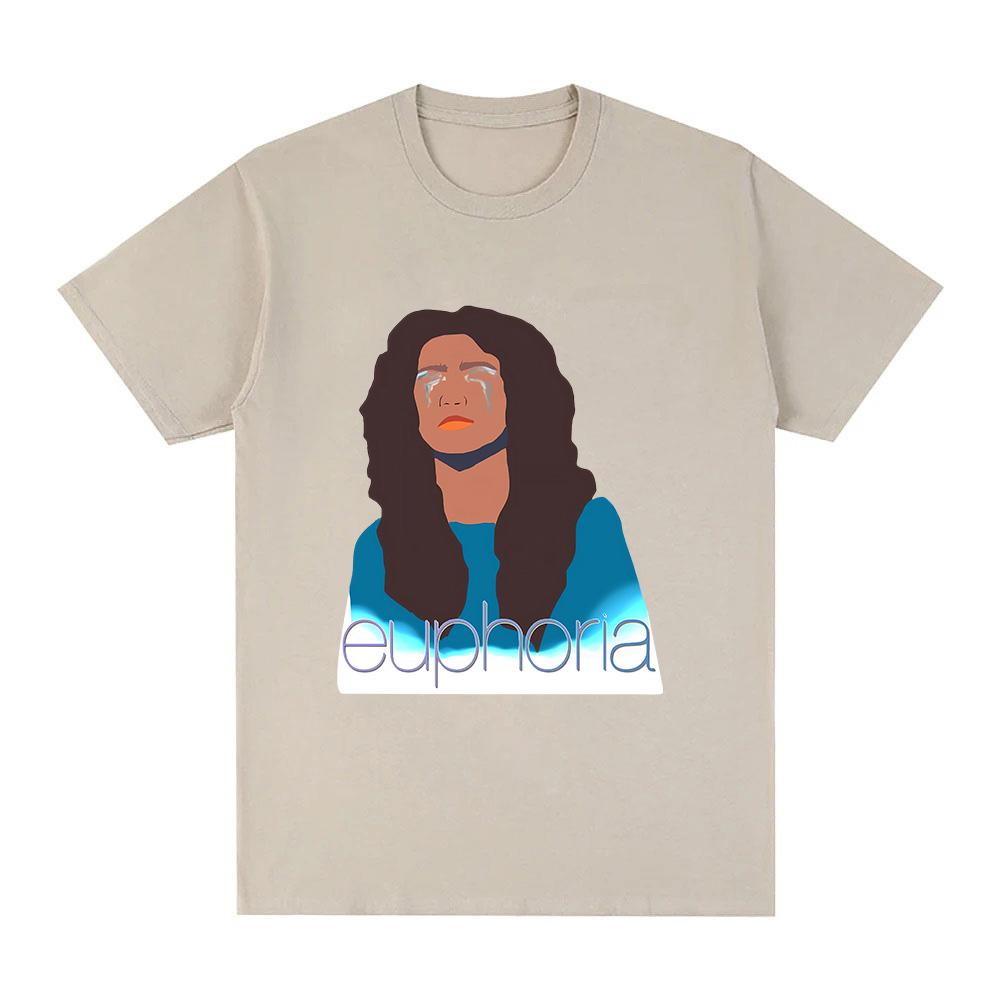 Euphoria Season TShirt Ropa De Mujer Casual Oneck Tshirts WomenUnisex Summer Cotton Camisetas Fashion Unisex Cartoon Print Tees