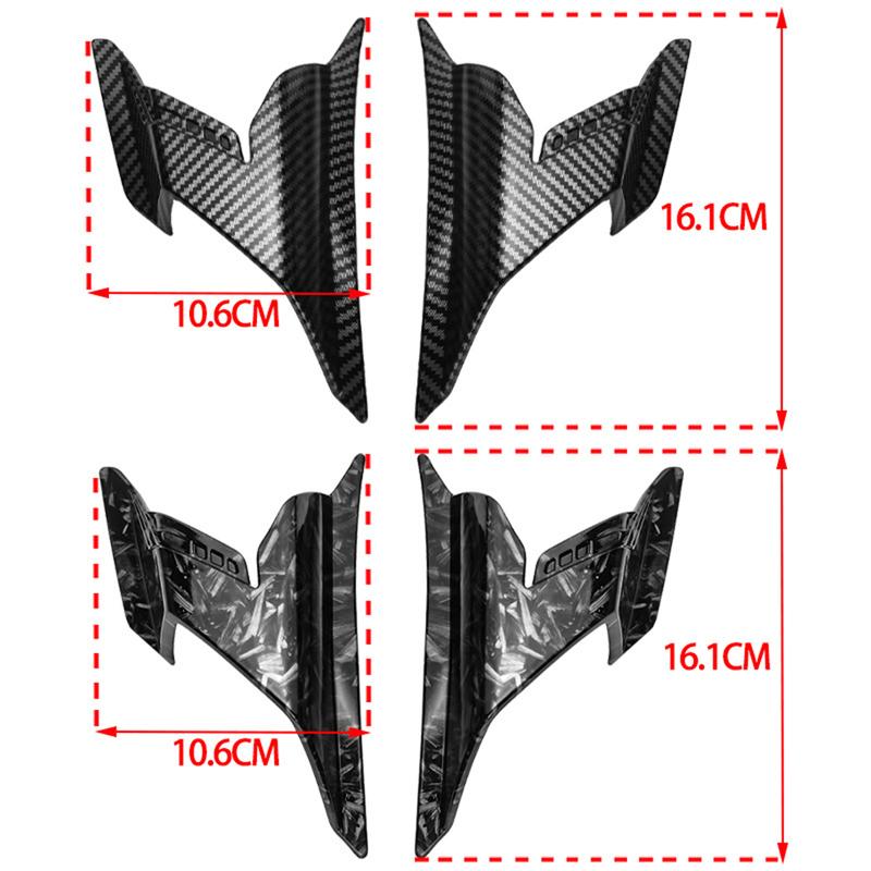 For Honda 160 motorcycle wing deflector front side panel ABS material protects rider from wind debris and enhances riding safety