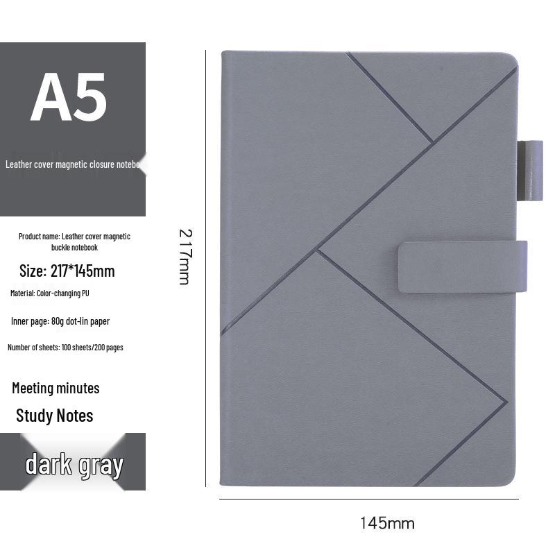 Customized A5 Business Notebook - Fresh, Simple Design for College Students & Office Use