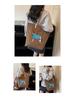 Spring Japanese Embroidered Eco-friendly Women's Shoulder Bag - Trendy, Large Capacity, Lightweight Tote