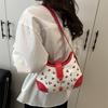 Niche Design Sense Cute Cherry Print Bag Women's 2025 New Large-capacity Versatile Ins Shoulder Bag