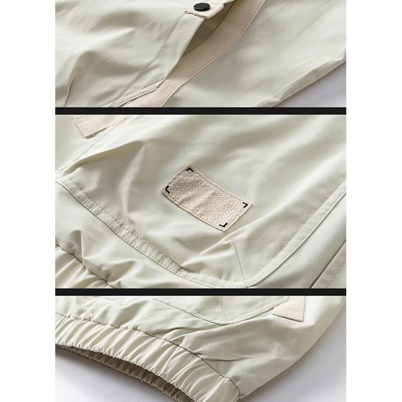 ROMON Men's Slim Fit Stand Collar Jacket