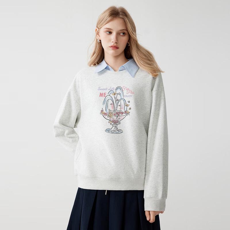 FivePlus Women's Versatile Round Neck Sweatshirt
