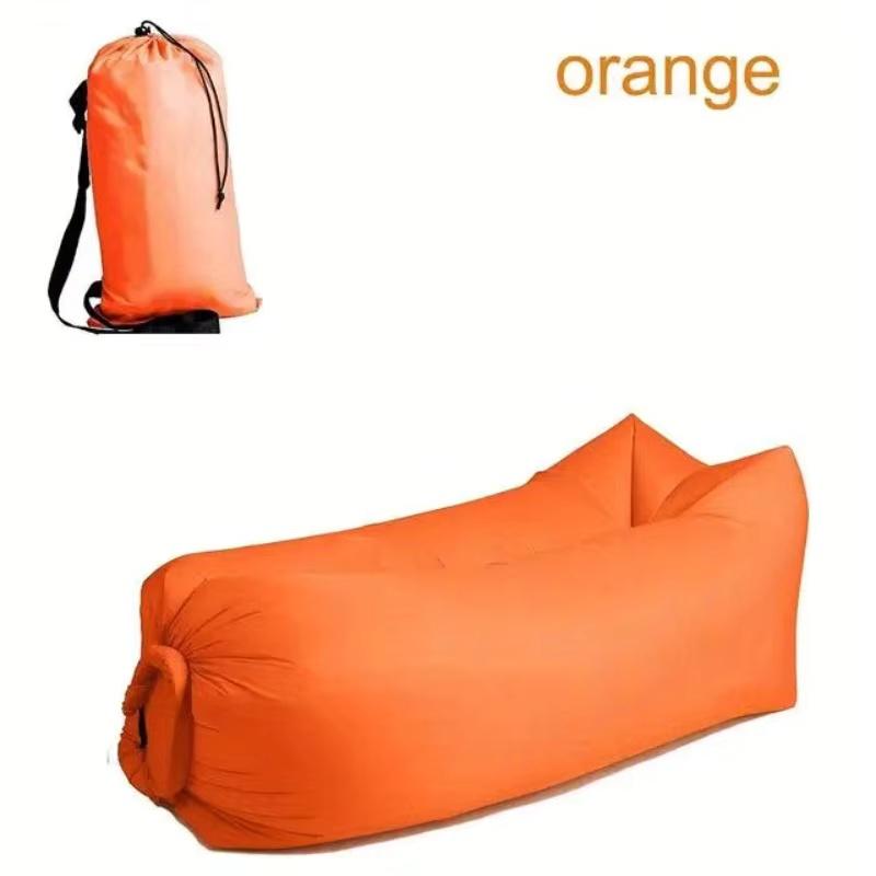 Outdoor Lazy Inflatable Sofa Portable Air Sleeping Bag Durable Camping Air Cushion Camping Beach Lawn Comfortable Sofa Bed