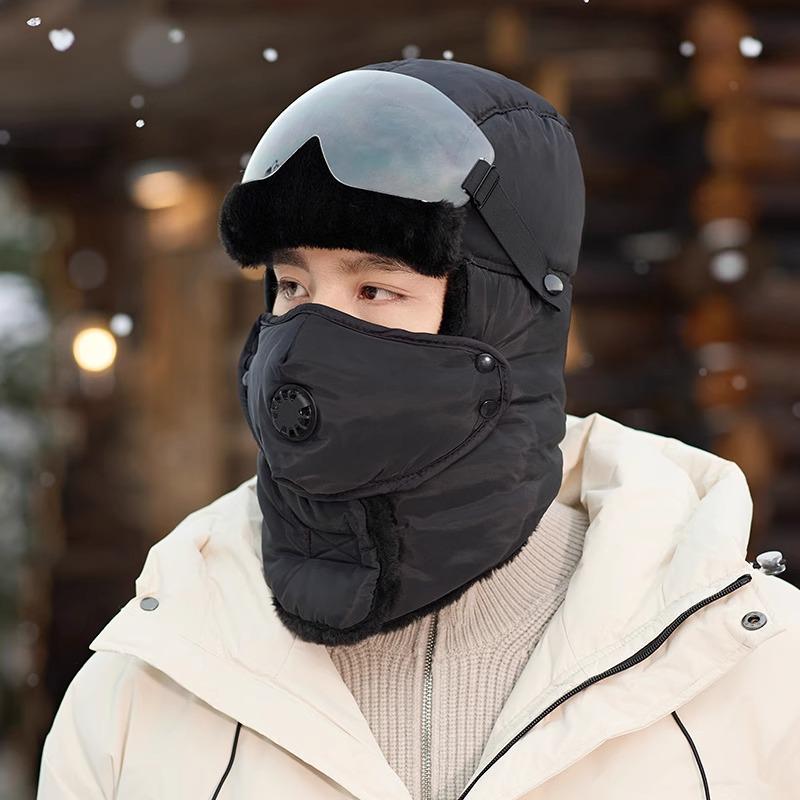 Men's Winter Lei Feng Hat: Thickened Velvet, Warm Ear Protection for Cycling and Cold Weather (2024)