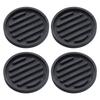 Pack Of 4 Rubber Casters Cups Furniture Grippers Round Sofa Stoppers Anti Skids Pad for Bed Table Chair Daily Use