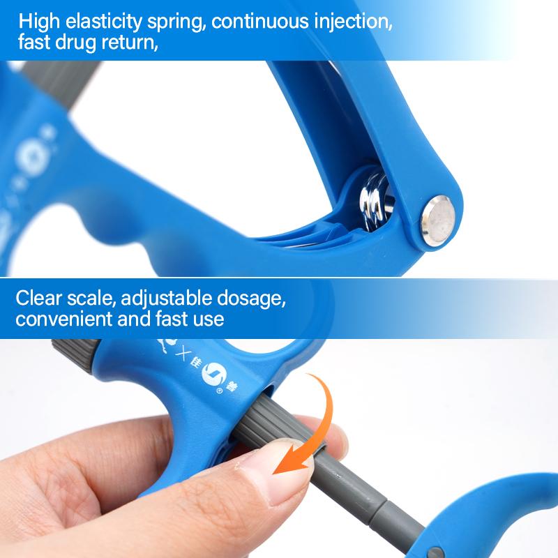 2ml/6ml Animal Automatic Syringe Vaccine Injector Veterinary Adjustable Continuous Vaccine Injection For Poultry Pig Cow Sheep