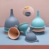 Silicone Oil Funnel Three-piece Multifunctional Funnel Set Filter Oil Pot Kitchen Household Pour Oil Filter Funnel