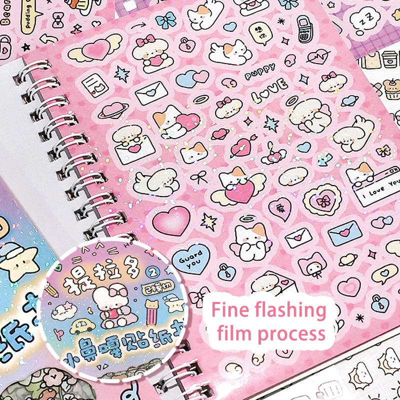 Cute Kpop Decorative Sticker Book Washi Paper Journal DIY Material Decoration Kawaii Stickers Scrapbooking Ins Stationery