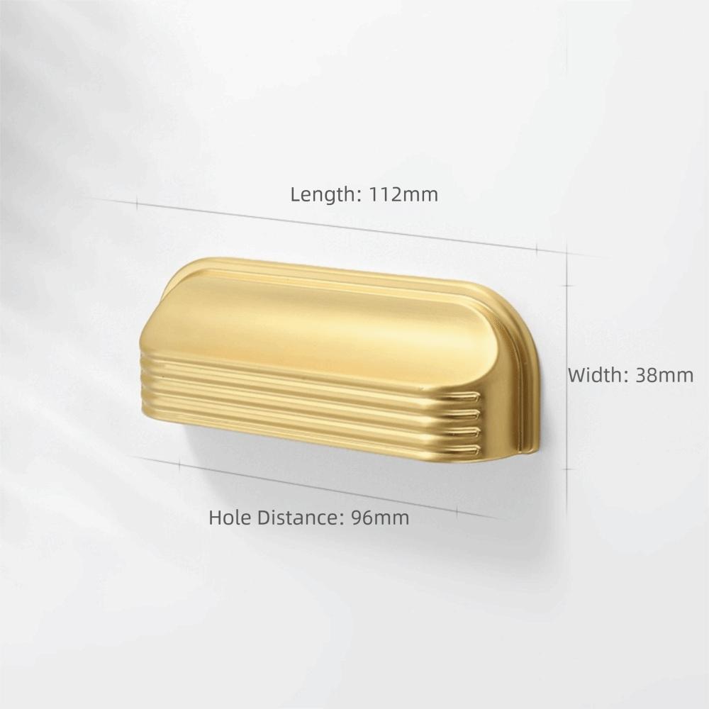 Zinc Alloy Material Drawer Pulls Curved Edges Design Drawer Handles Kitchen Cabinets