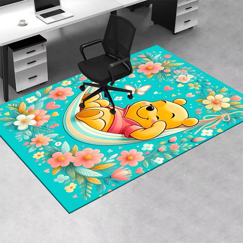 1pc Cute Winnie The Pooh Floral Hammock Rug for Home Decor, Office Carpet, Outdoor Mat, Gift Ideaz4171