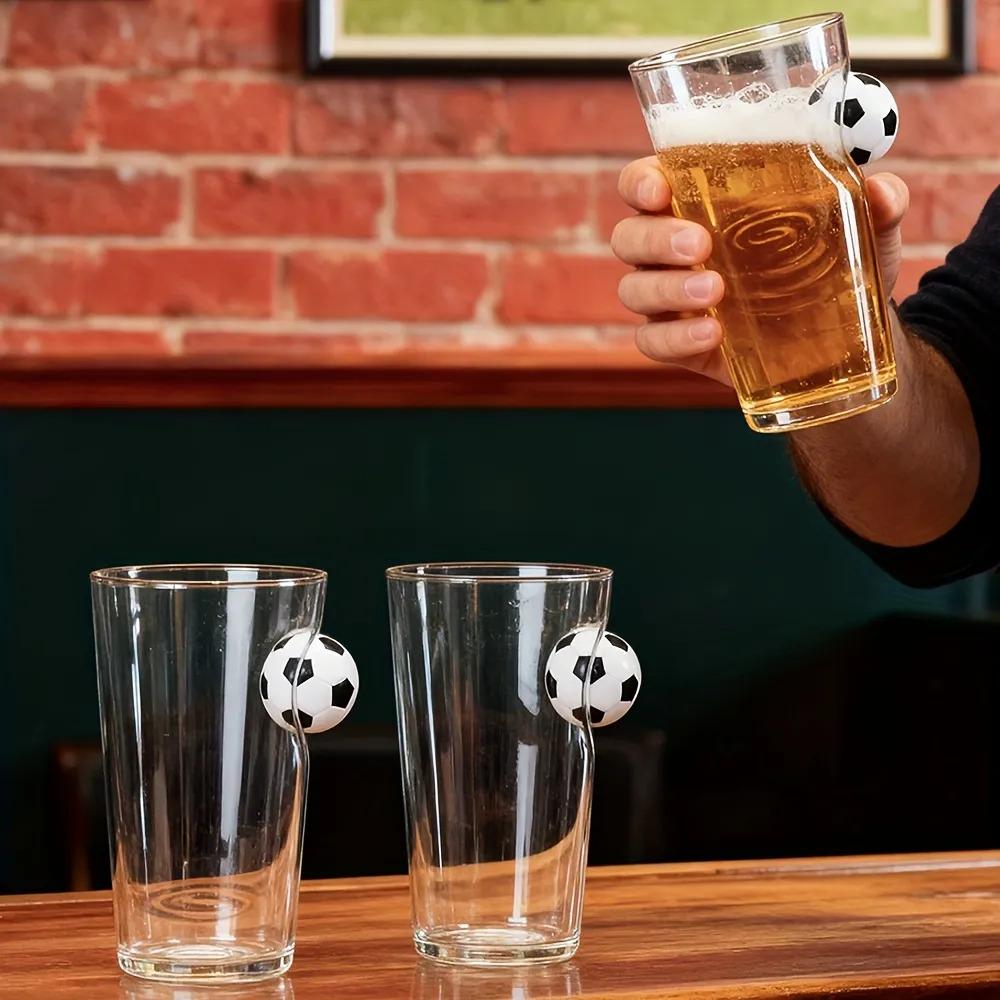 Plastic Cup With Soccer Ball Design For Beer 550ml