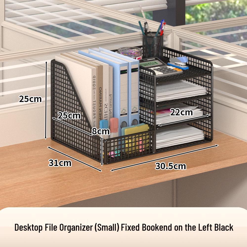 Multi-Layer Desk Organizer for Office Supplies and File Storage