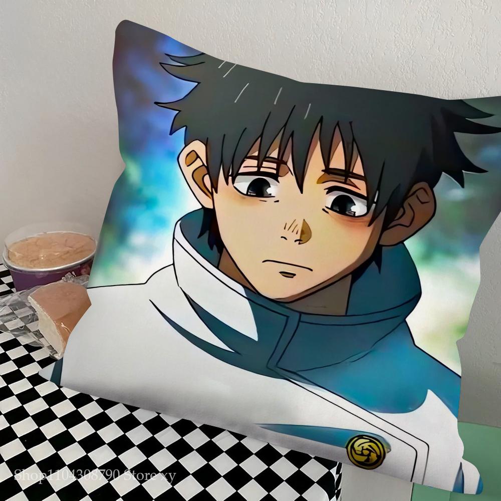 

Юта Оккоцу Анимация Магическая битва Наволочка Квадратная подушка Спальня Диван Досуг Комфортная подушка Гостиная Домашнее украшение 16x16Inch