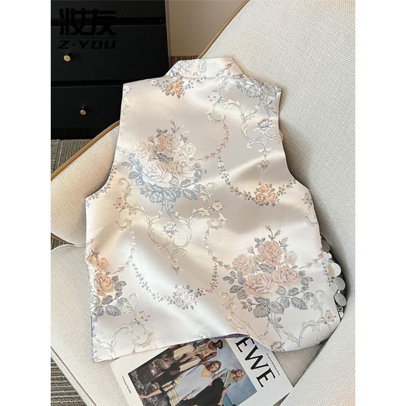 2025 new high-end popular sleeveless vest vest vest women's model