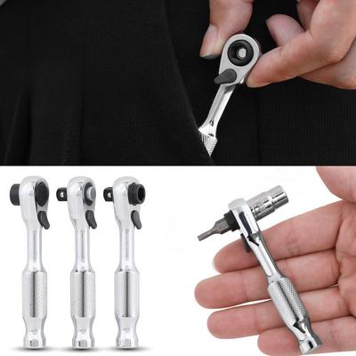 72 Tooth Mini Ratchet Wrench Double Head Handle Socket Wrench Small Fly Torque Spanner Hand Tools for Home & Bike