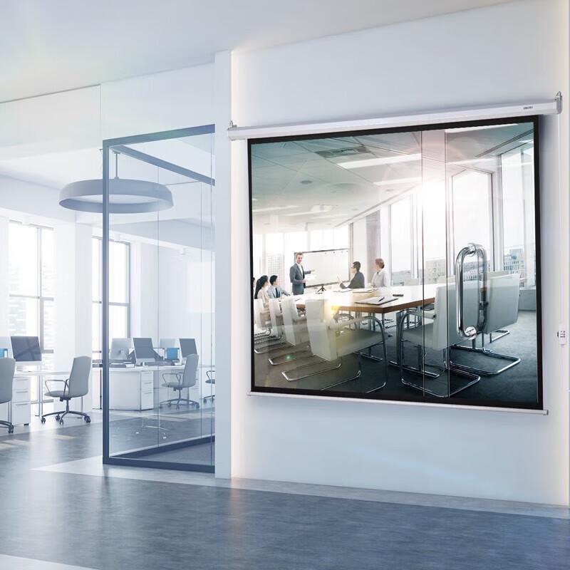 Deli 50493 120-inch 4:3 Electric Projection Screen