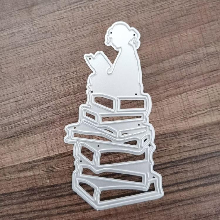 Čtení Knihy Kovové Výseky Šablona pro Ražbu Šablona Scrapbooking pro Výsek Karty